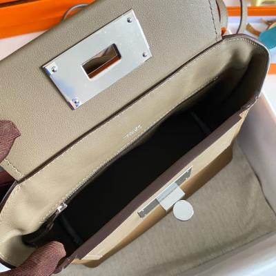 wholesale quality hermes 24/24  mini 21 evercolor etoupe phw
